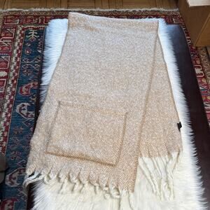 Steve Madden Tan Sophie Blanket Scarf